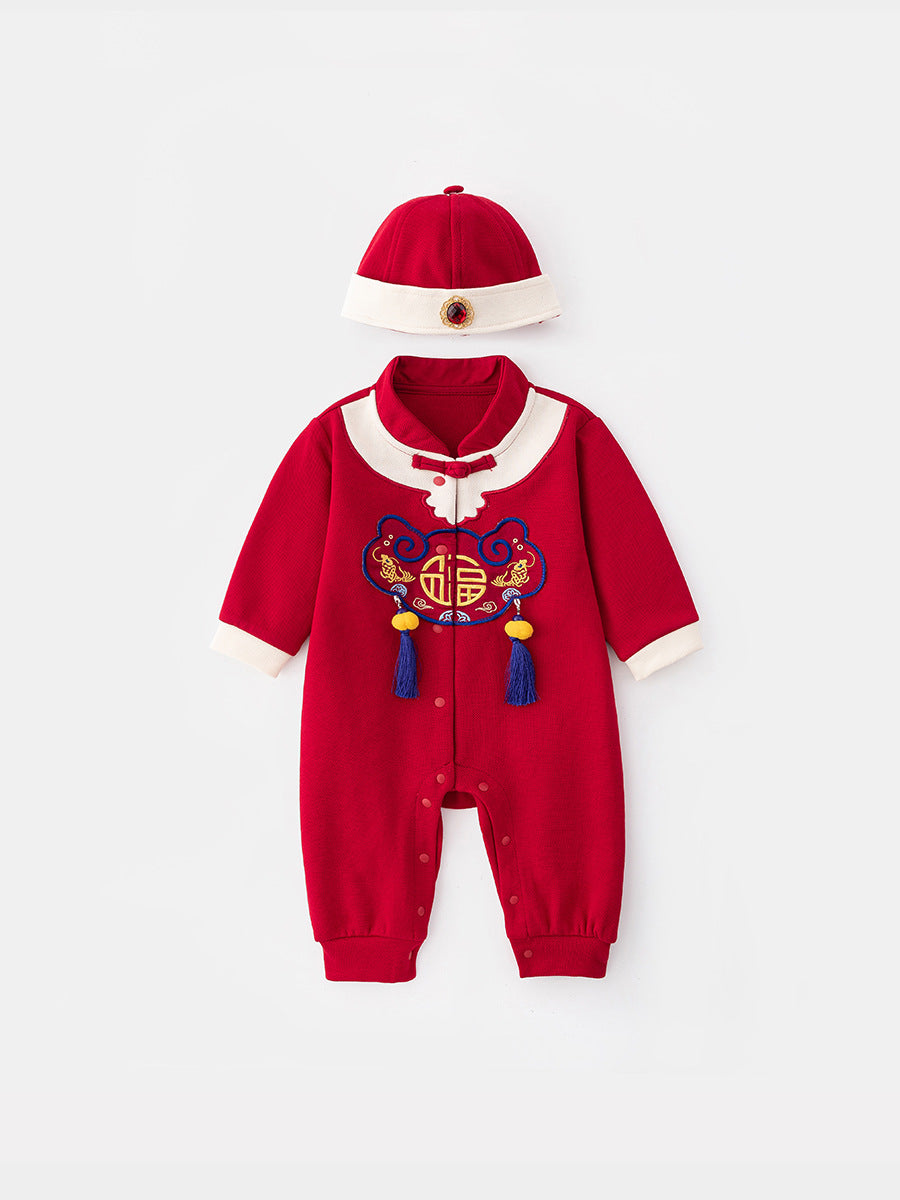 Romper Days Old One Month Banquet Festive Jumpsuit, Climbing Suit