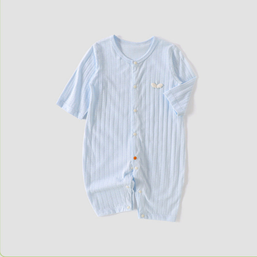 Cotton Jumpsuit Summer Thin Long Sleeve Rompers Pajamas Born Jumpsuit, Climbing Suit