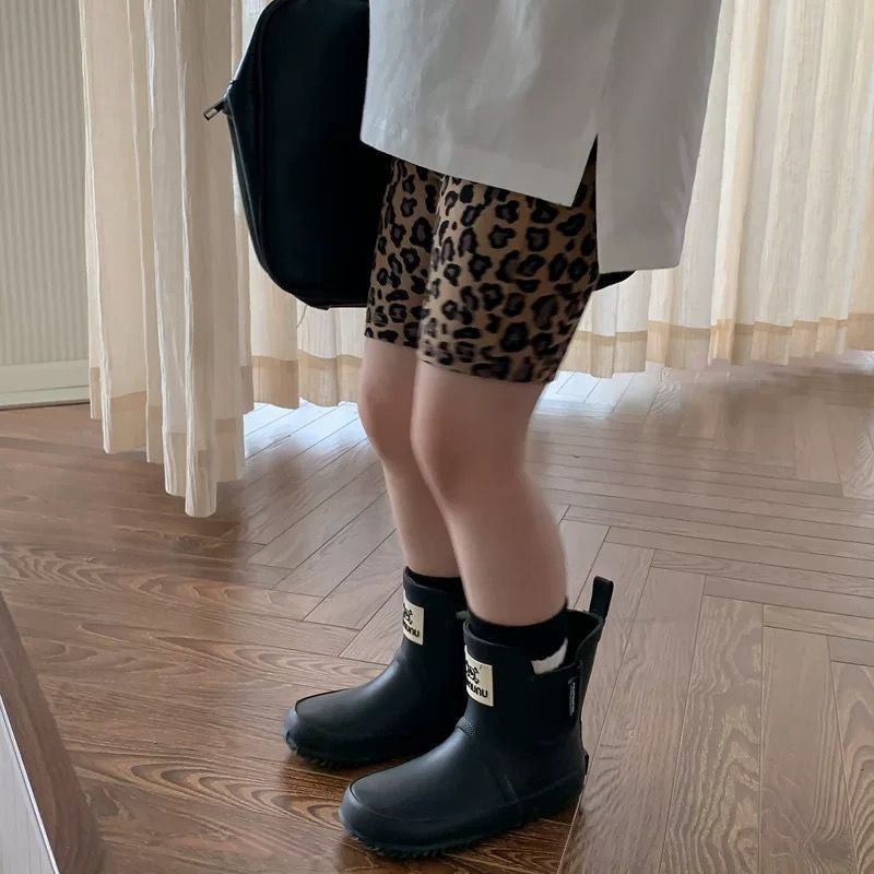 Children's Clothing Leopard Print Shorts Leggings Riding Stretch Children's Pants