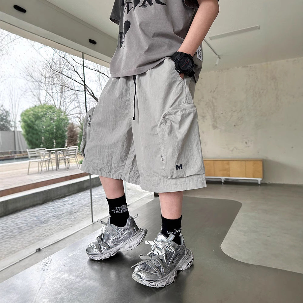 Children's Summer Clothing Overalls Outer Shorts Fried Children's Pants