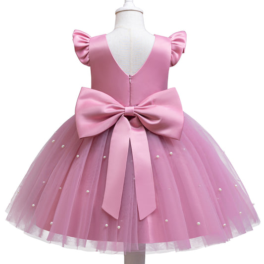 Pettiskirt Piano Host Performance Wear One Year Children's Dress