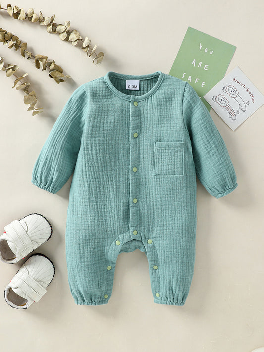 Casual Attractive Cotton Born Long-sleeved Romper Jumpsuit, Climbing Suit
