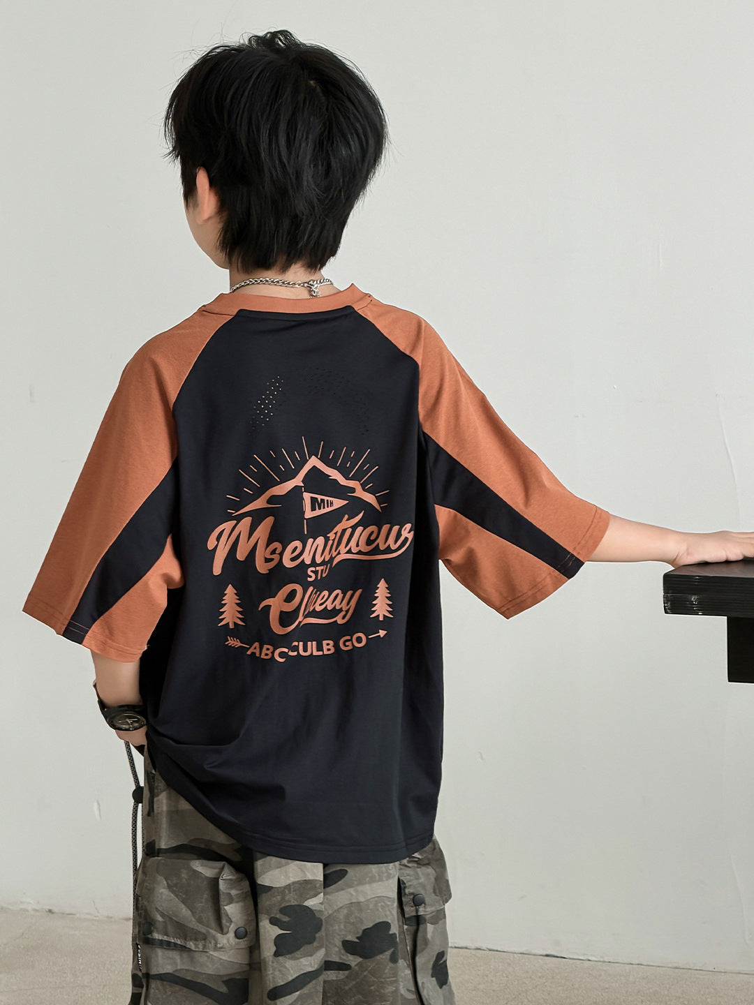 Wear Loose Top Trendy Pure Cotton Moisture Children's T-shirt