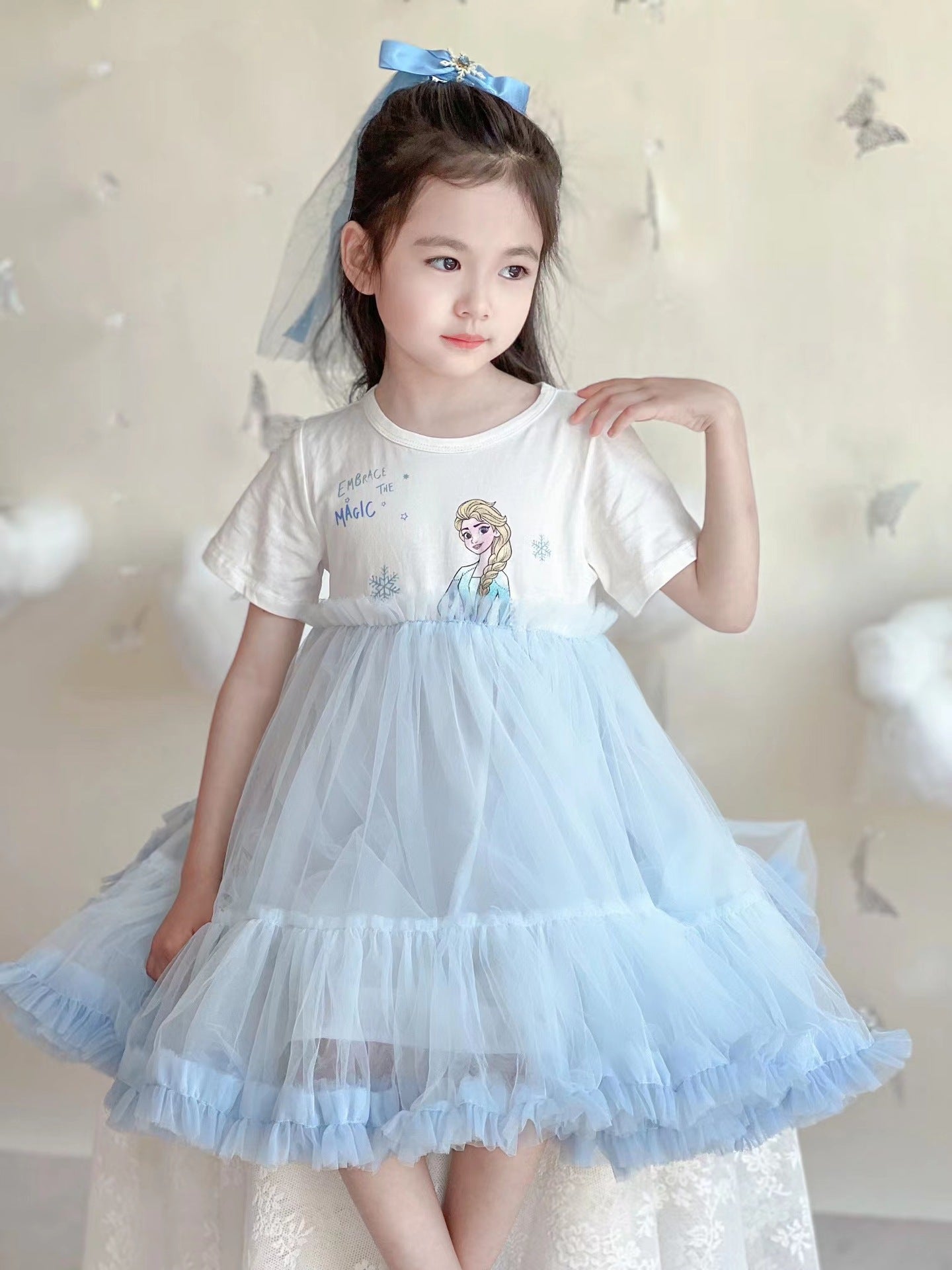 Children's Summer Aisha Princess Mesh Korean Style Fairy Pettiskirt Children's Dress
