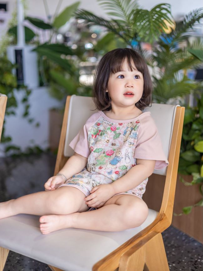 Bamboo Fiber Cool Gauze Summer Clothing Home Parent-child Outfit