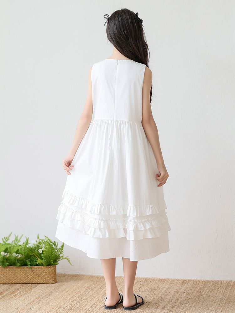 Children's Summer Sleeveless Cotton Vest Little Trendy Princess Children's Dress