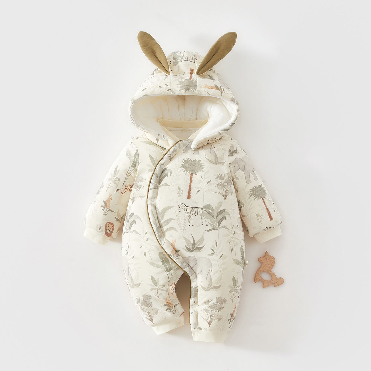 Women's & Men's Coat Quilted Jumpsuit Infant Outwear Hooded Thickened Worship Clothes Jumpsuit, Climbing Suit