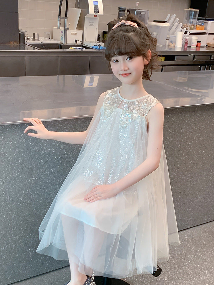 Children's Summer Gauze Western Style Super Nice Children's Dress