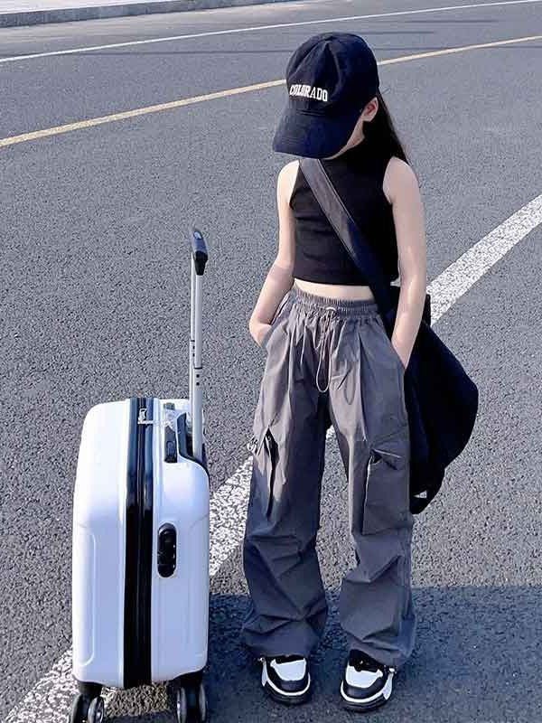 Children's Fashionable Stylish Design Sense Niche Casual Work Clothes Children's Pants