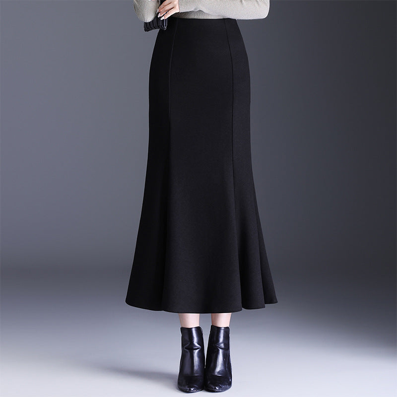 Commute Fashion Fishtail Long High Waist Slimming Sheath Skirt