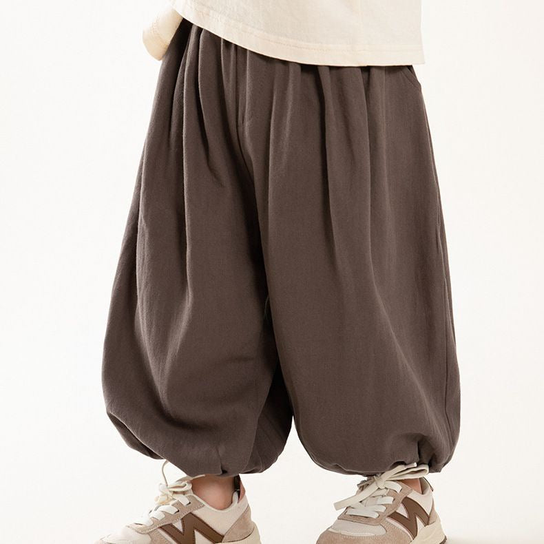 Children's Boys Summer Casual Fashion Korean Retro Bloomers Mori Style Children's Pants