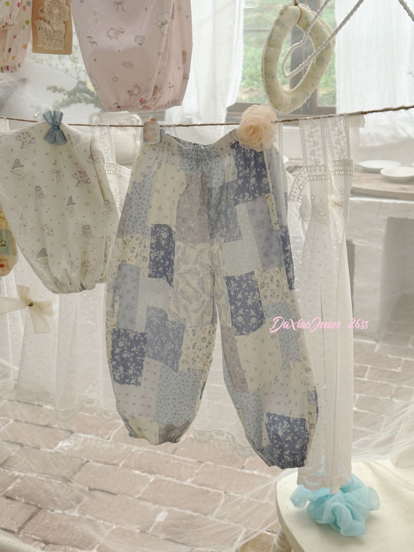 Children's Pure Cotton Summer Thin Air Conditioning Breathable Children's Pants
