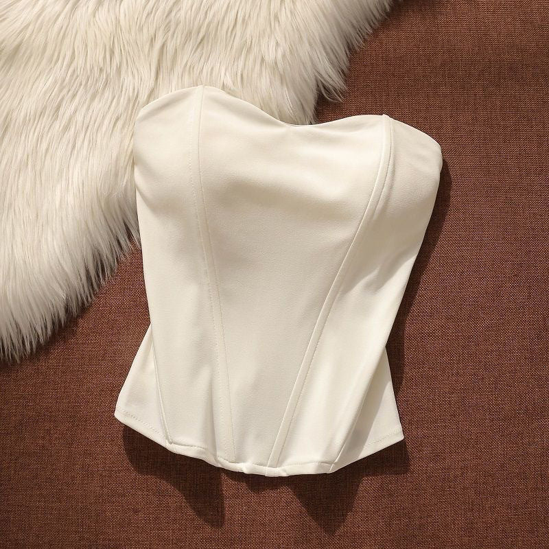 Women's Chest Wrap Sexy High Waist Slim Fit Fashion With Pad Small Vest/suspenders/tube Top