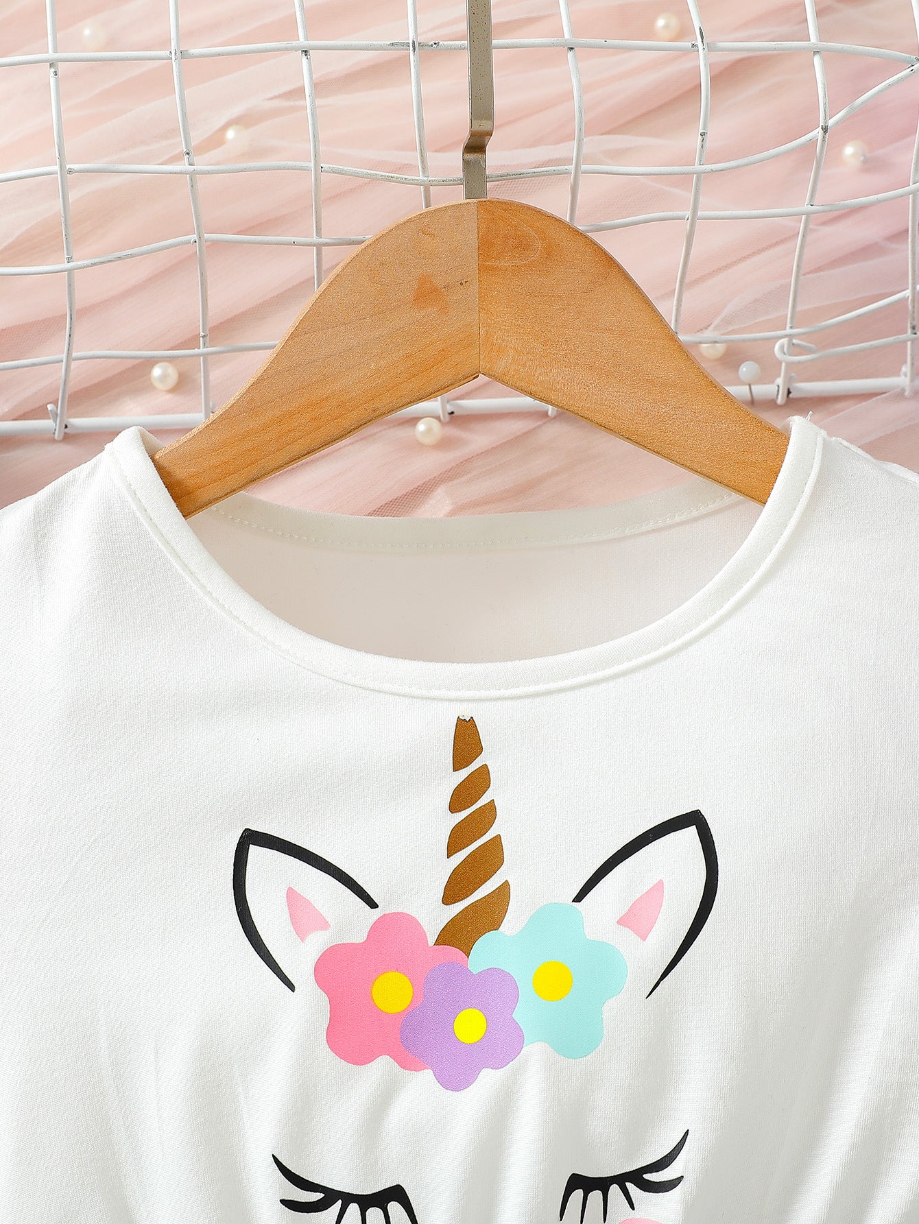 Children's Unicorn Summer Short Sleeve Trendy Skirt Children's Dress